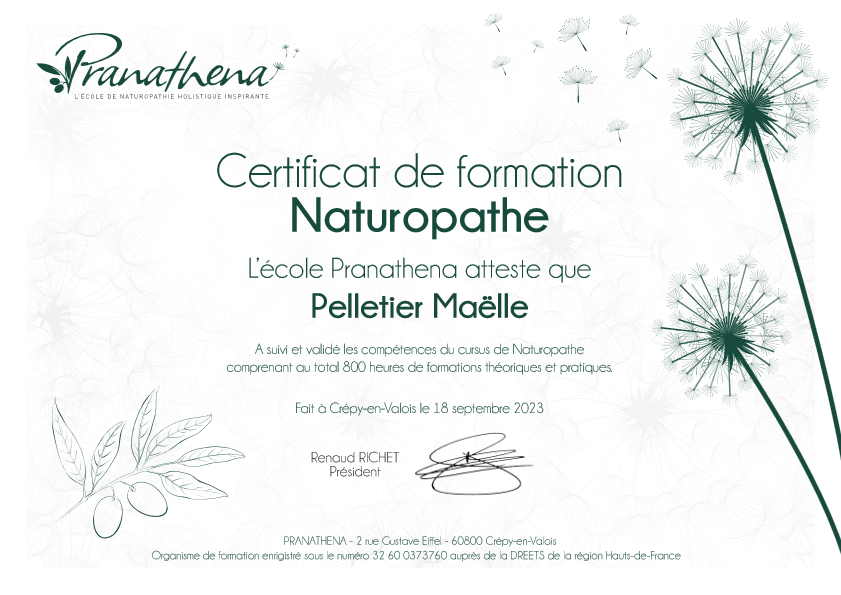 photo diplome Maëlle Pelletier