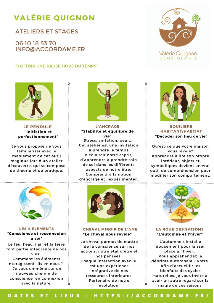 photo activite Valérie QUIGNON Géobiologie