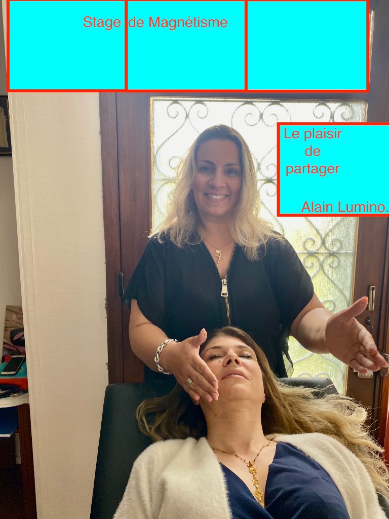 photo seance Alain Lumino Magnétiseur- Stage de Magnétisme-