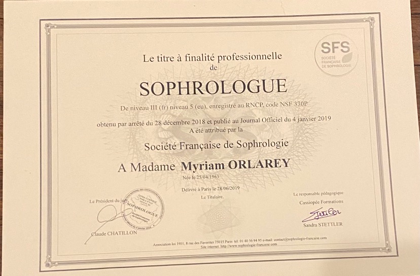 photo diplome Orlarey Myriam 