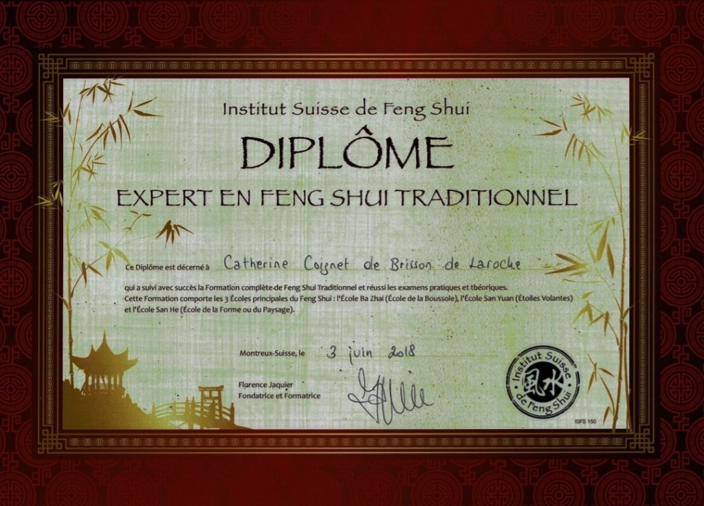 photo diplome Beautiful Feng Shui