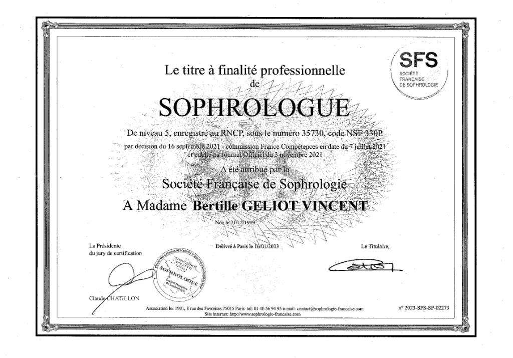 photo diplome Bertille Géliot