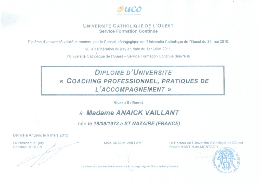 photo diplome Anaïck VAILLANT