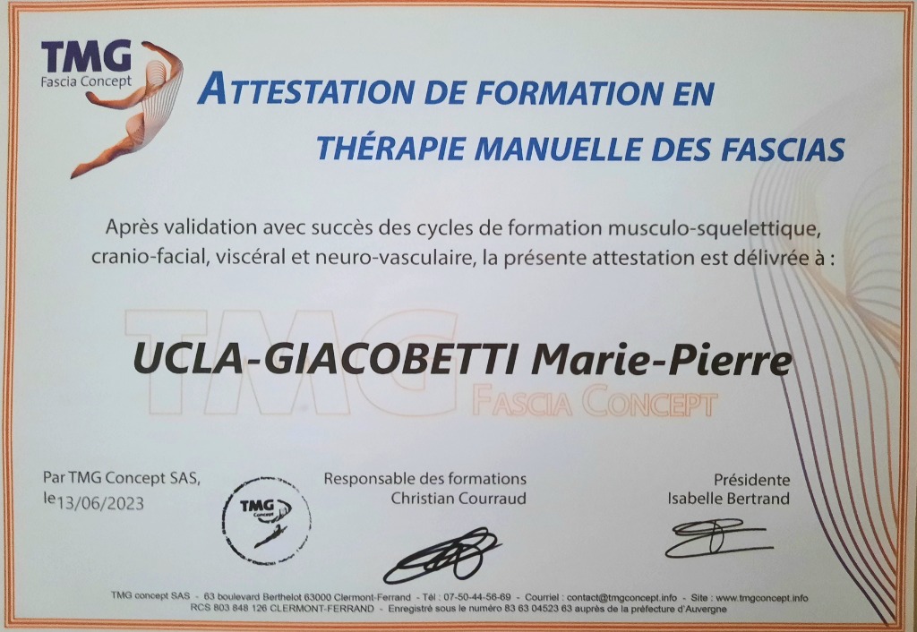 photo diplome Marie-Pierre Ucla-Giacobetti 