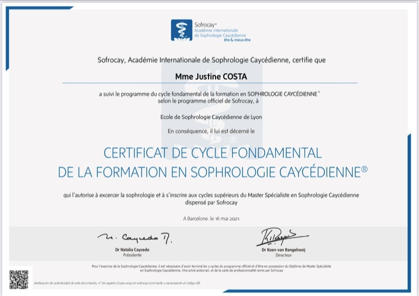 photo diplome Justine 