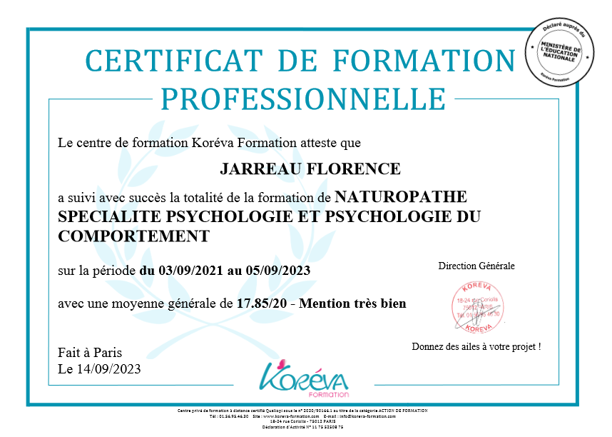 photo diplome JARREAU Florence