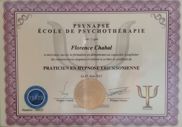 photo diplome Florence Chabal