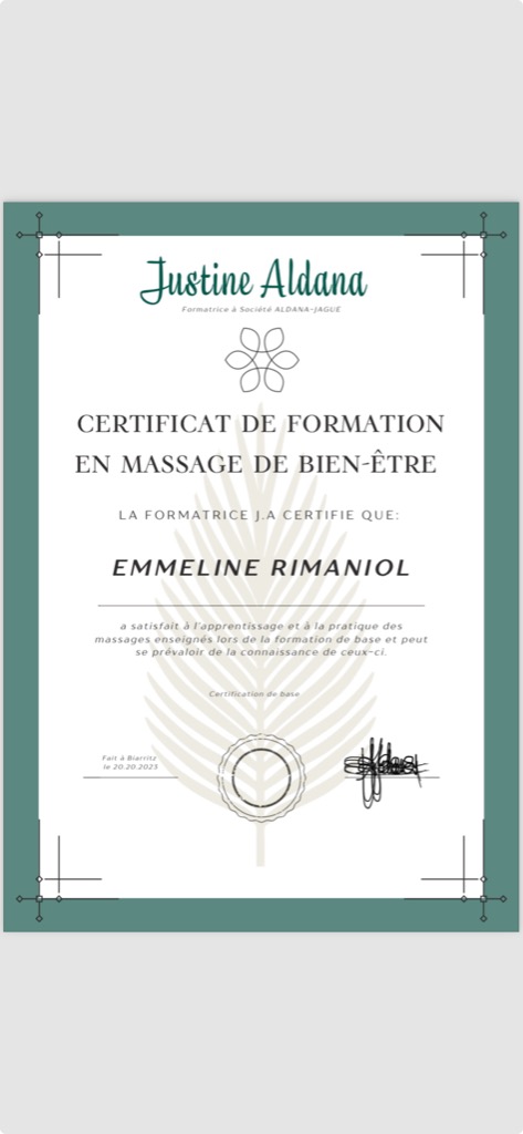 photo activite Rimaniol Emmeline