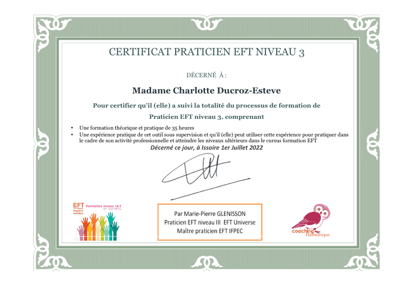 photo diplome Le monde de Charly