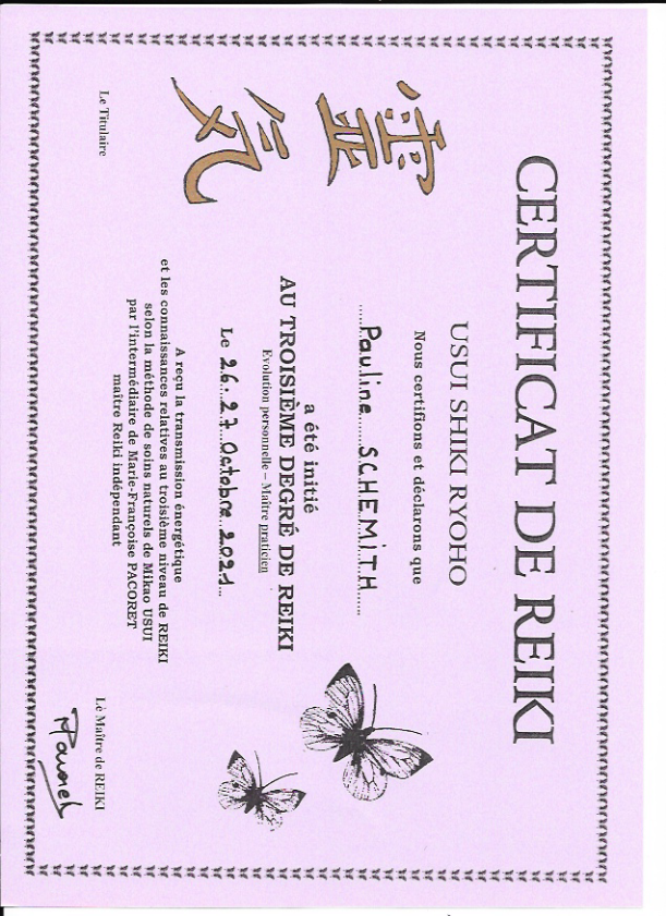 photo diplome Pauline Schemith