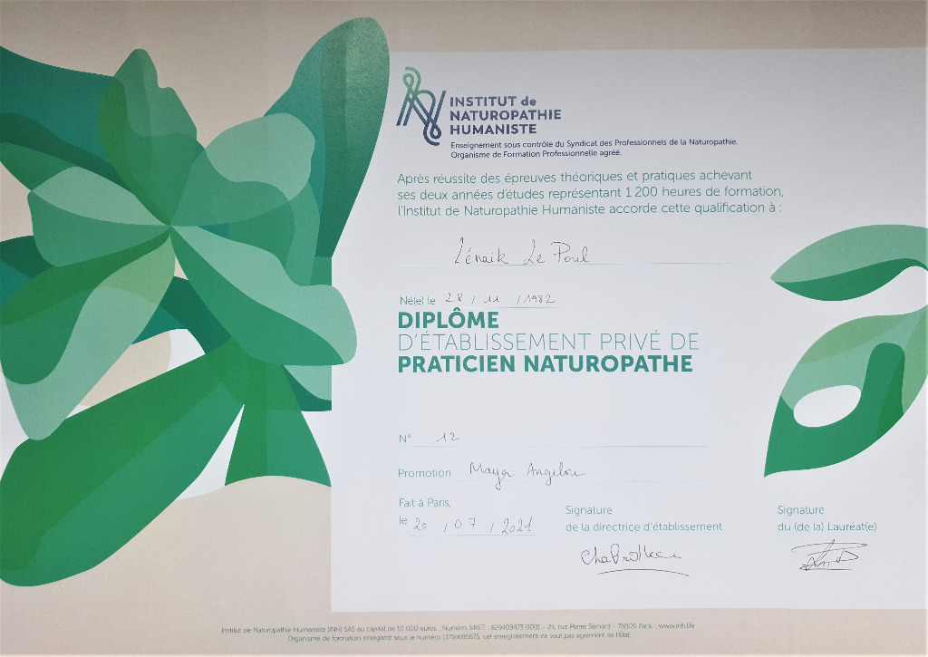 photo diplome Lénaïk Le Poul