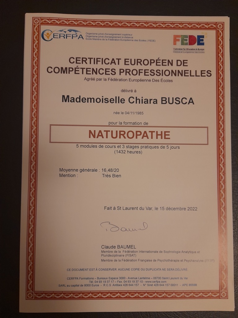 photo diplome Chiara Busca