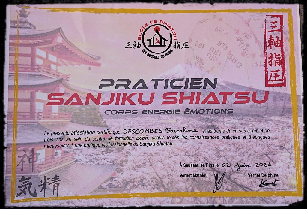 photo diplome Pascaline Descombes🌸/Shiawase no te 🍁