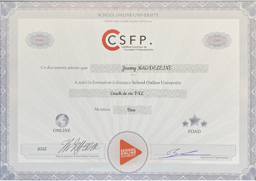 photo diplome Jérémy Magdeleine