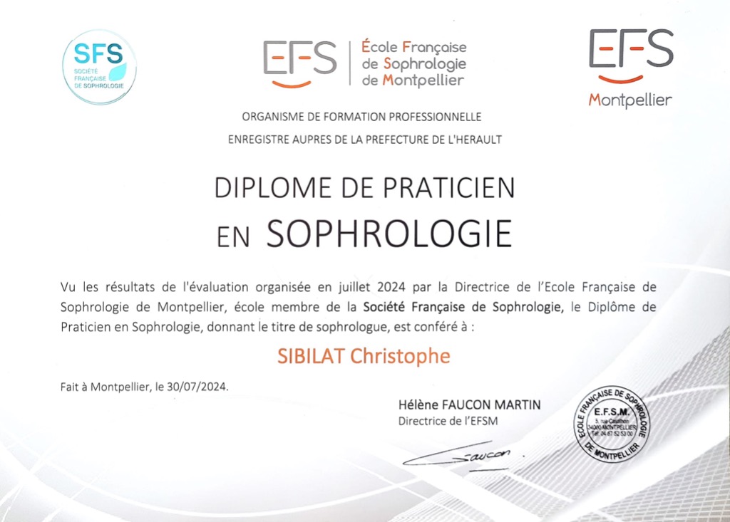 photo diplome Christophe Sibilat