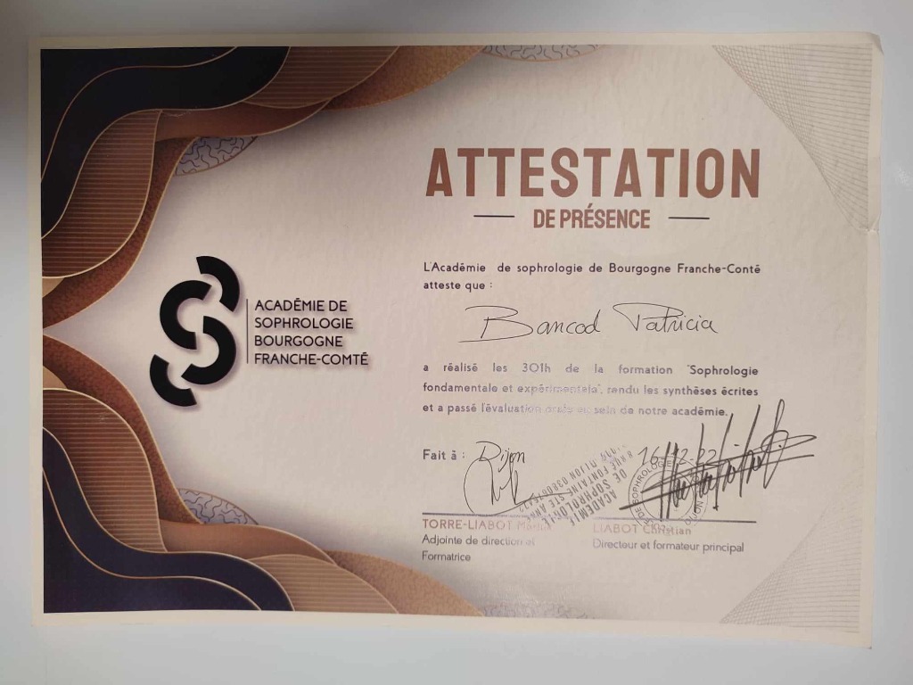 photo diplome La Liberté de l’Instant - Patricia BANCOD