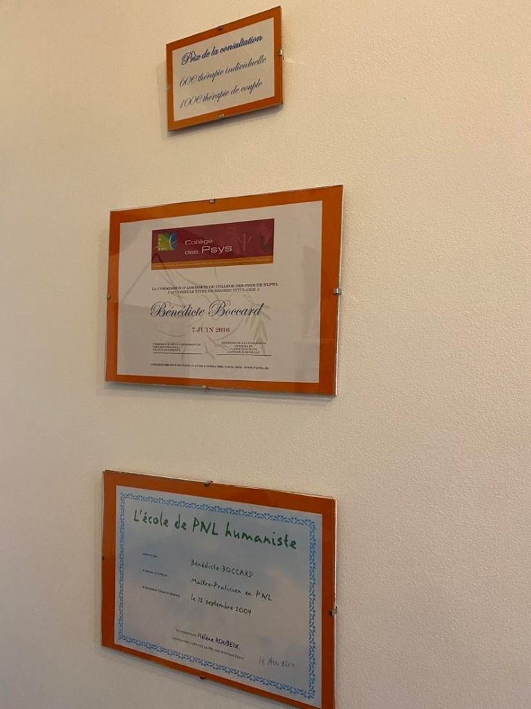 photo diplome Boccard Bénédicte