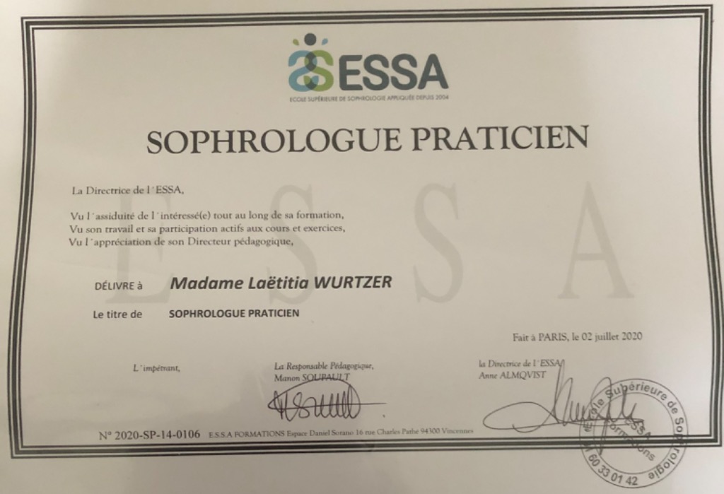 photo diplome Laetitia Wurtzer La perle des couleurs