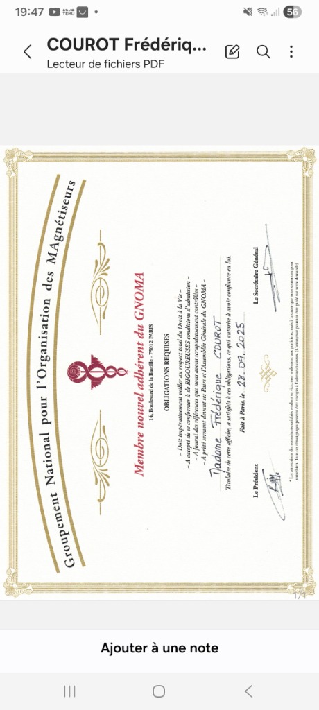 photo diplome Courot Frédérique 