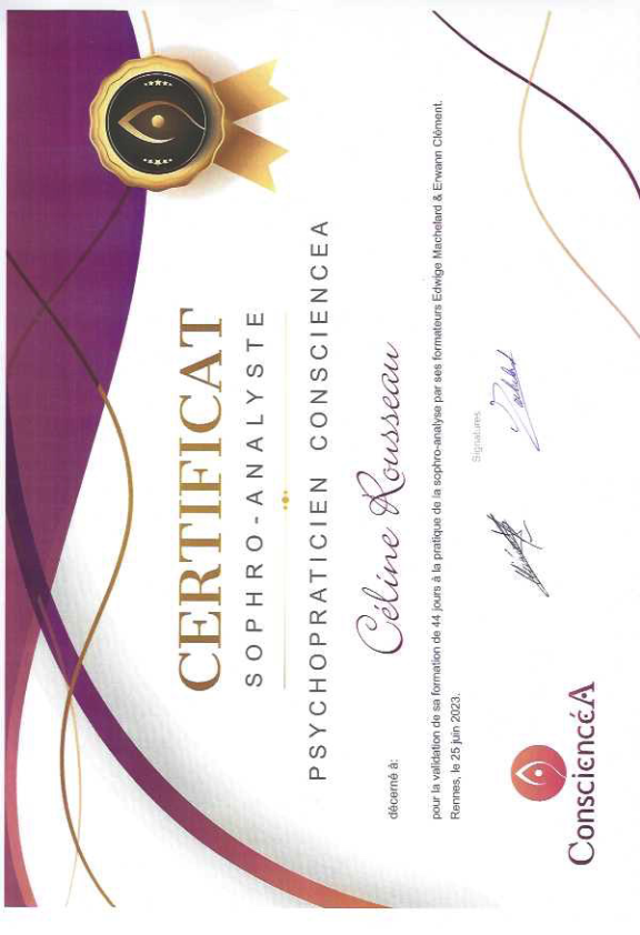 photo diplome Mon cabinet d’évolution