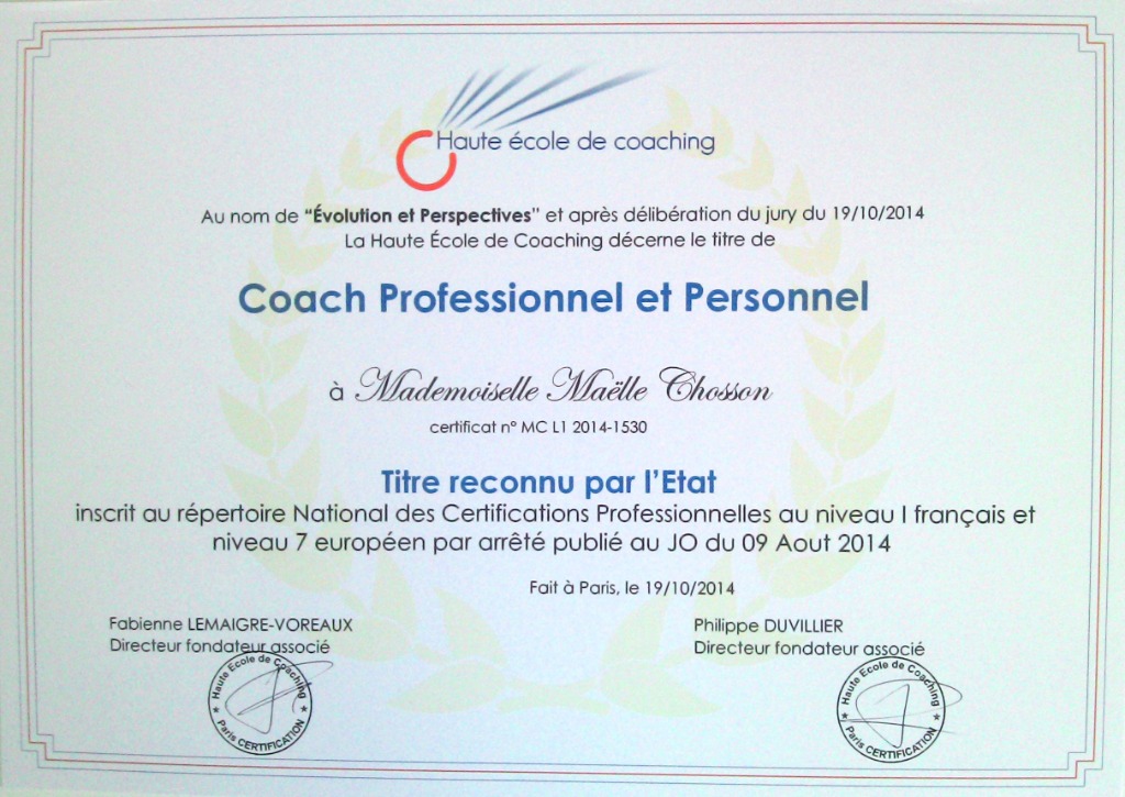 photo diplome Maëlle Chosson