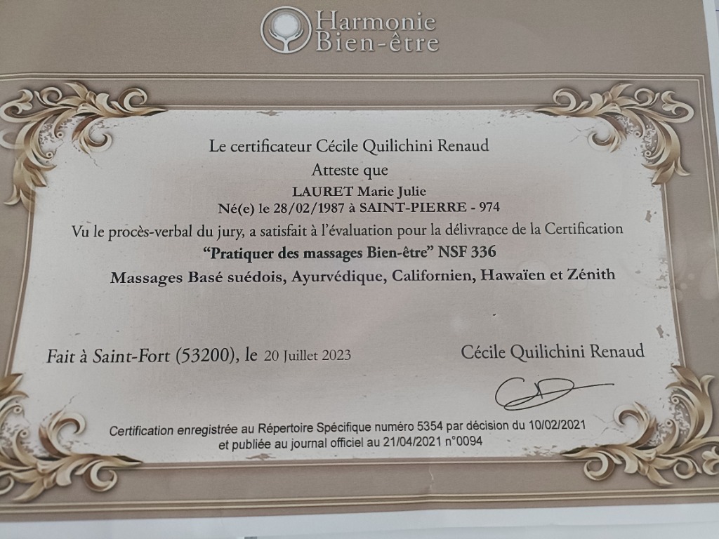 photo diplome L’orée De Soi