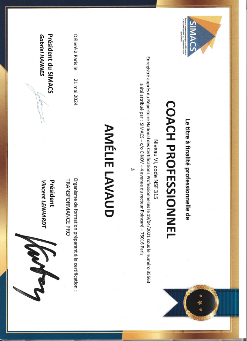 photo diplome Amelie LAVAUD