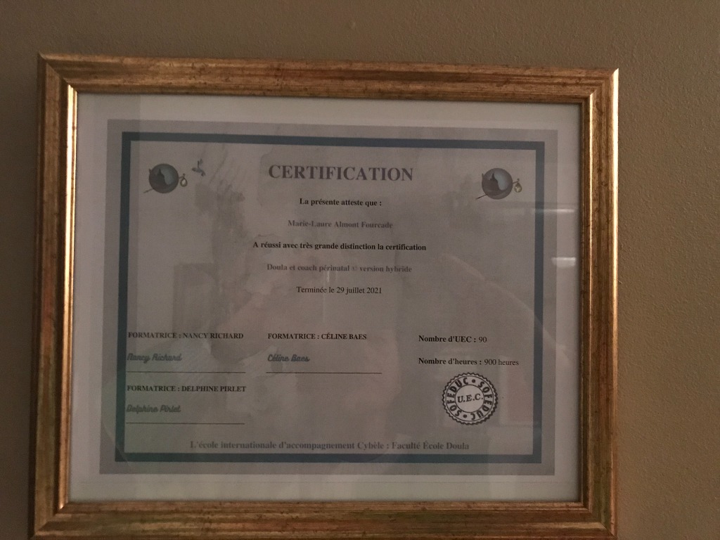 photo diplome Marie Laure FOURCADE