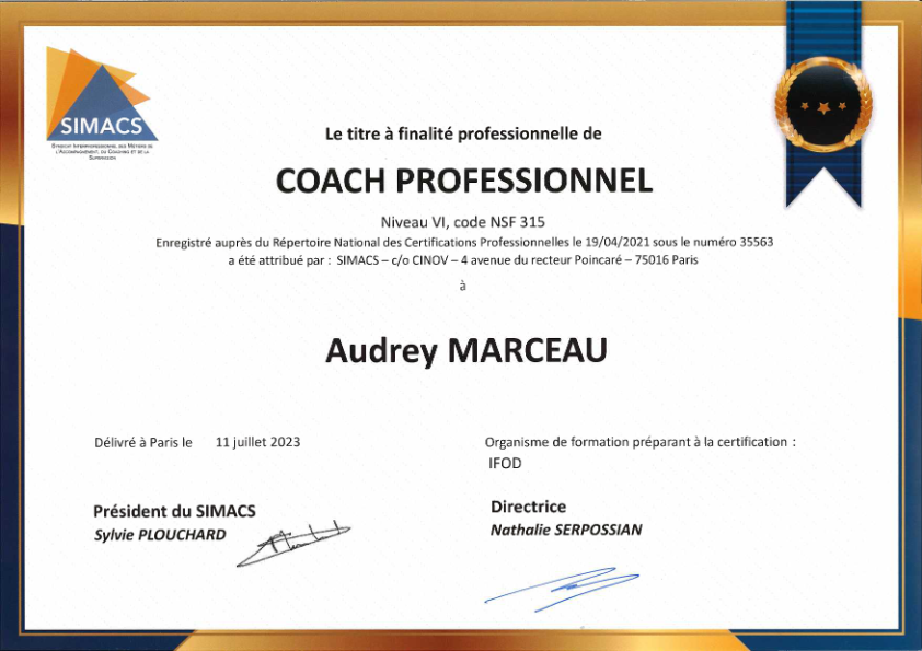 photo diplome Audrey Marceau