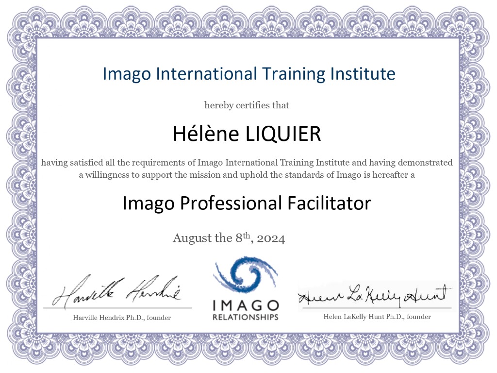 photo diplome Hélène Liquier