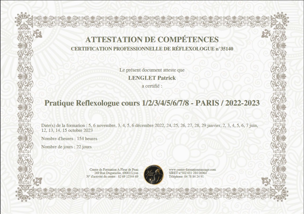 photo diplome Patrick Lenglet