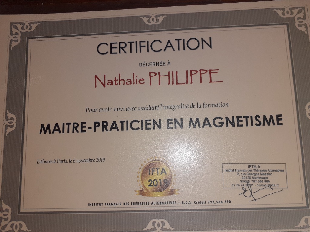 photo diplome Nathalie Philippe