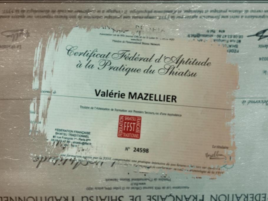 photo diplome Valérie Mazellier 
