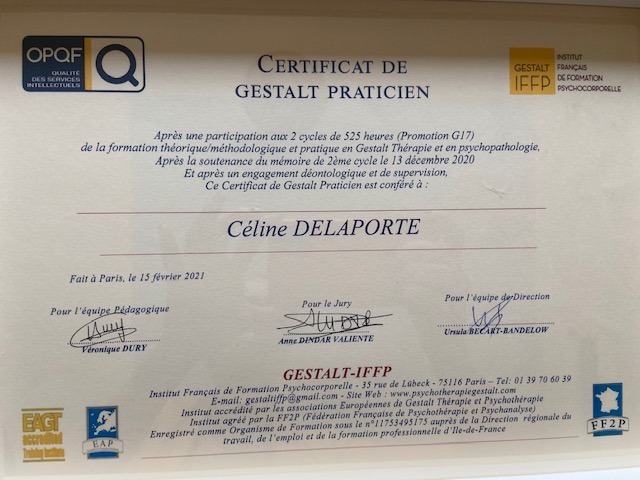 photo diplome Céline Delaporte
