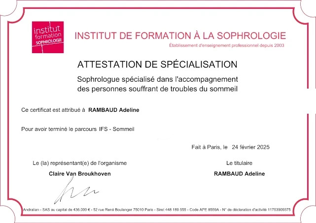 photo activite Adeline Rambaud - Sophro et Co