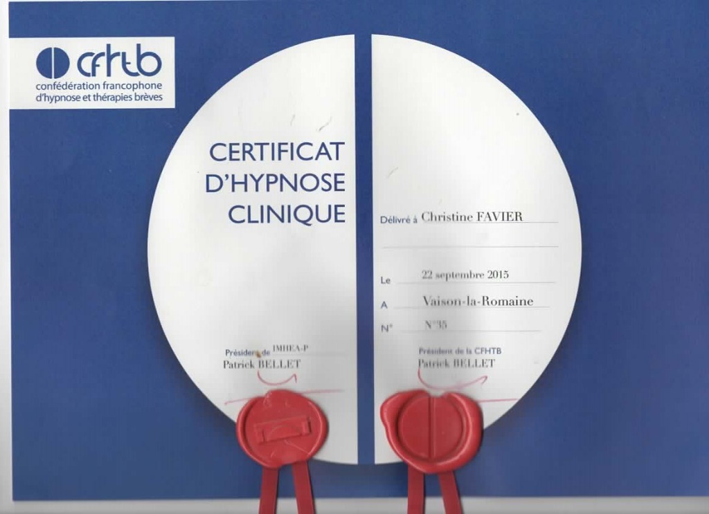 photo diplome Favier Christine