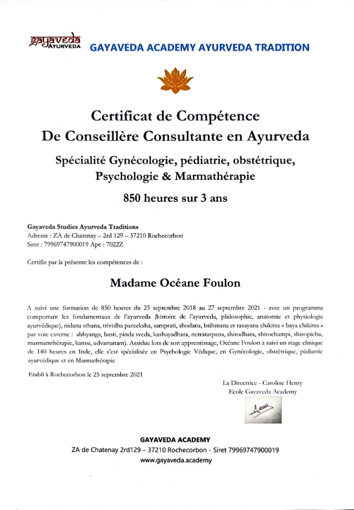 photo diplome Océane Foulon