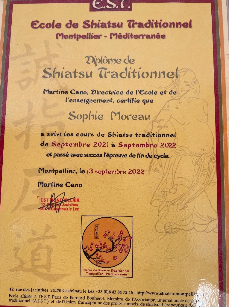 photo diplome Sophie Moreau