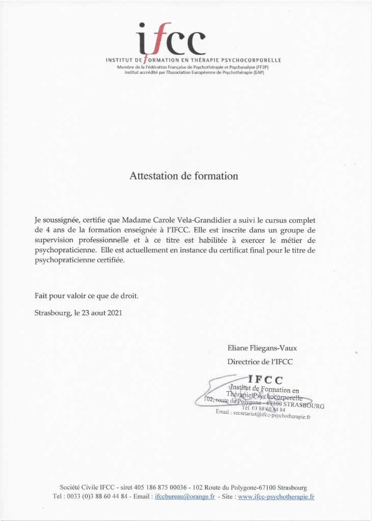 photo diplome Carole Vela Grandidier 