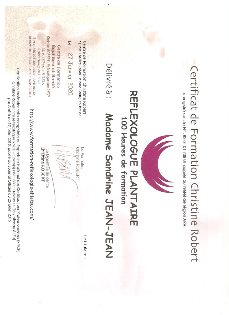 photo diplome ZEN & HAPPY