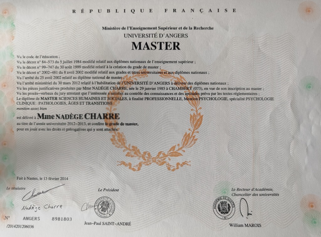 photo activite Nadège charre