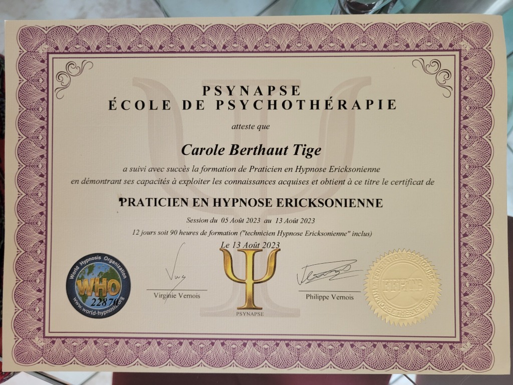 photo diplome Carole TIGE