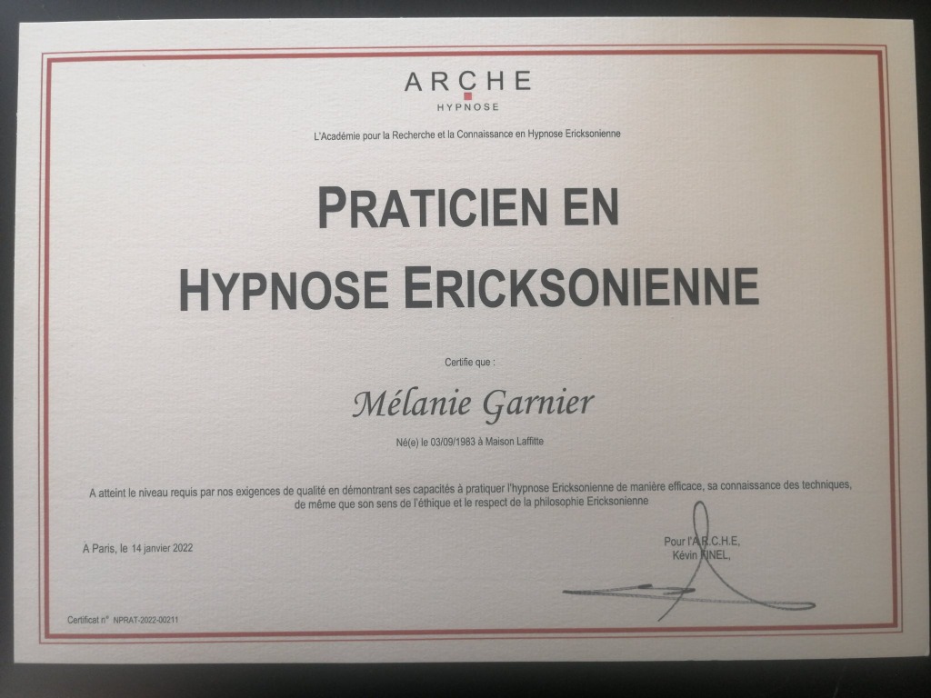 photo diplome Mélanie Garnier