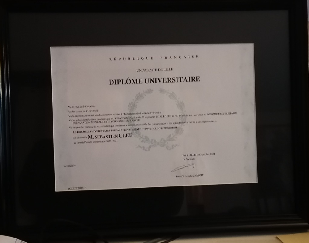 photo diplome Sébastien CLEE 