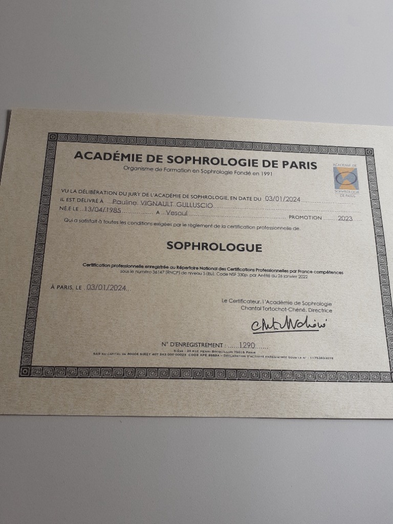 photo diplome Pauline Gulluscio 