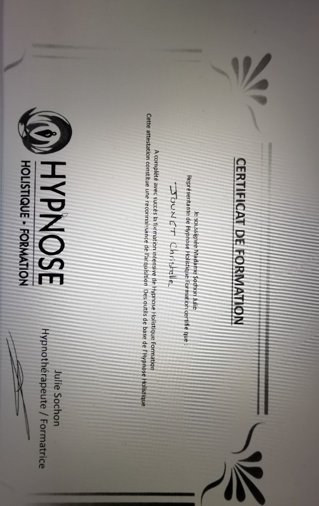 photo diplome Christelle Jounet EI