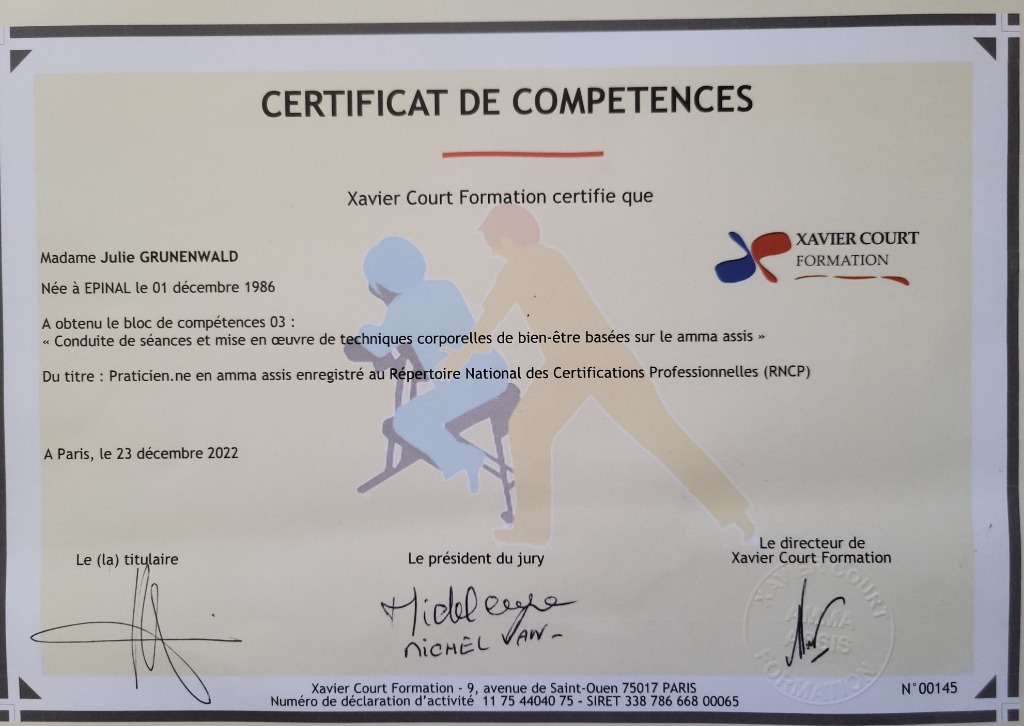 photo diplome Deux mains vers Soi / Julie Grünenwald 