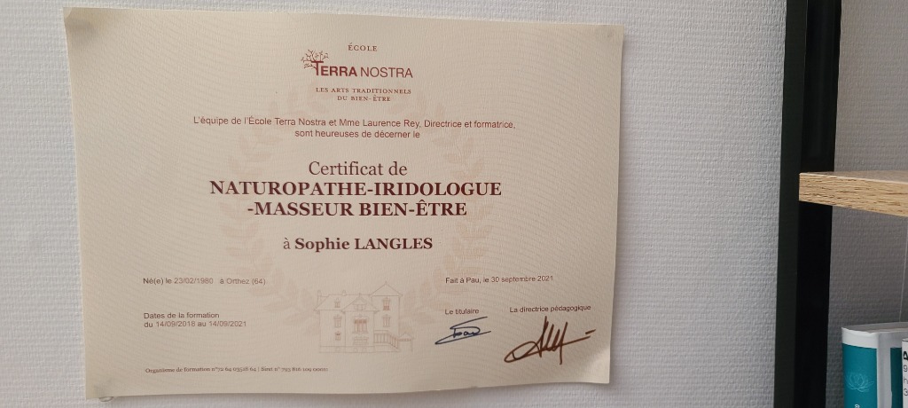 photo diplome Sophie Langles