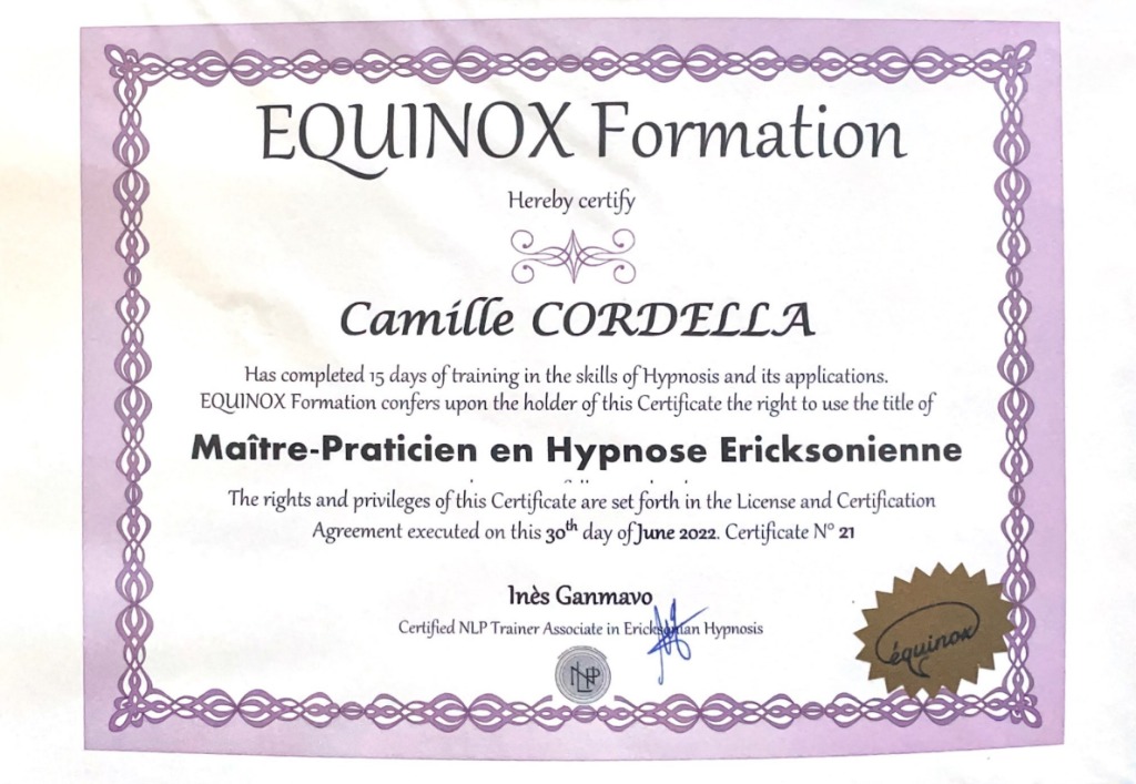 photo diplome Cordella Camille