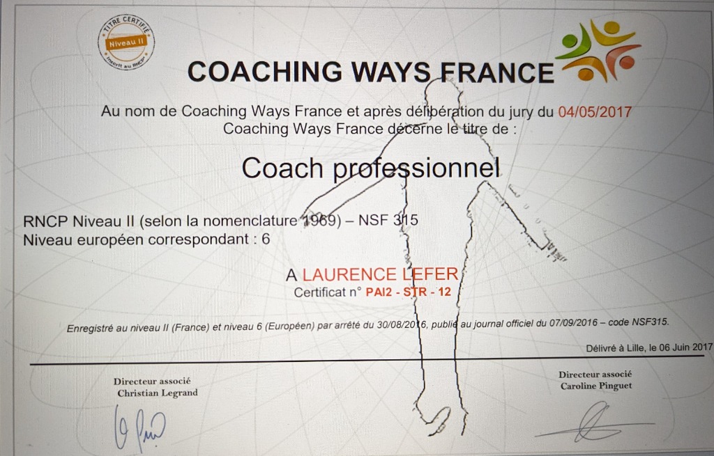photo diplome Laurence Lefer 